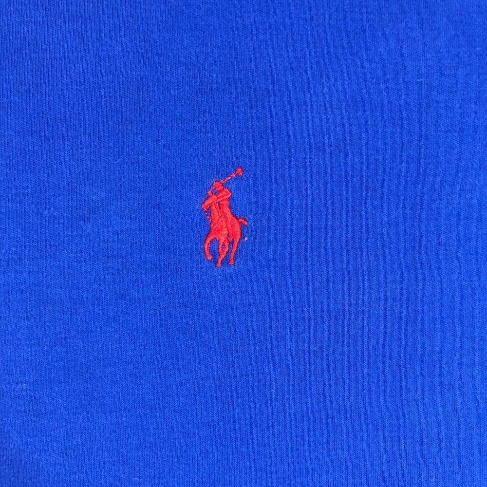Polo Ralph Lauren Shirt Men 2XL XXL Blue Solid Preppy Golf Embroidered Pony - Picture 7 of 13